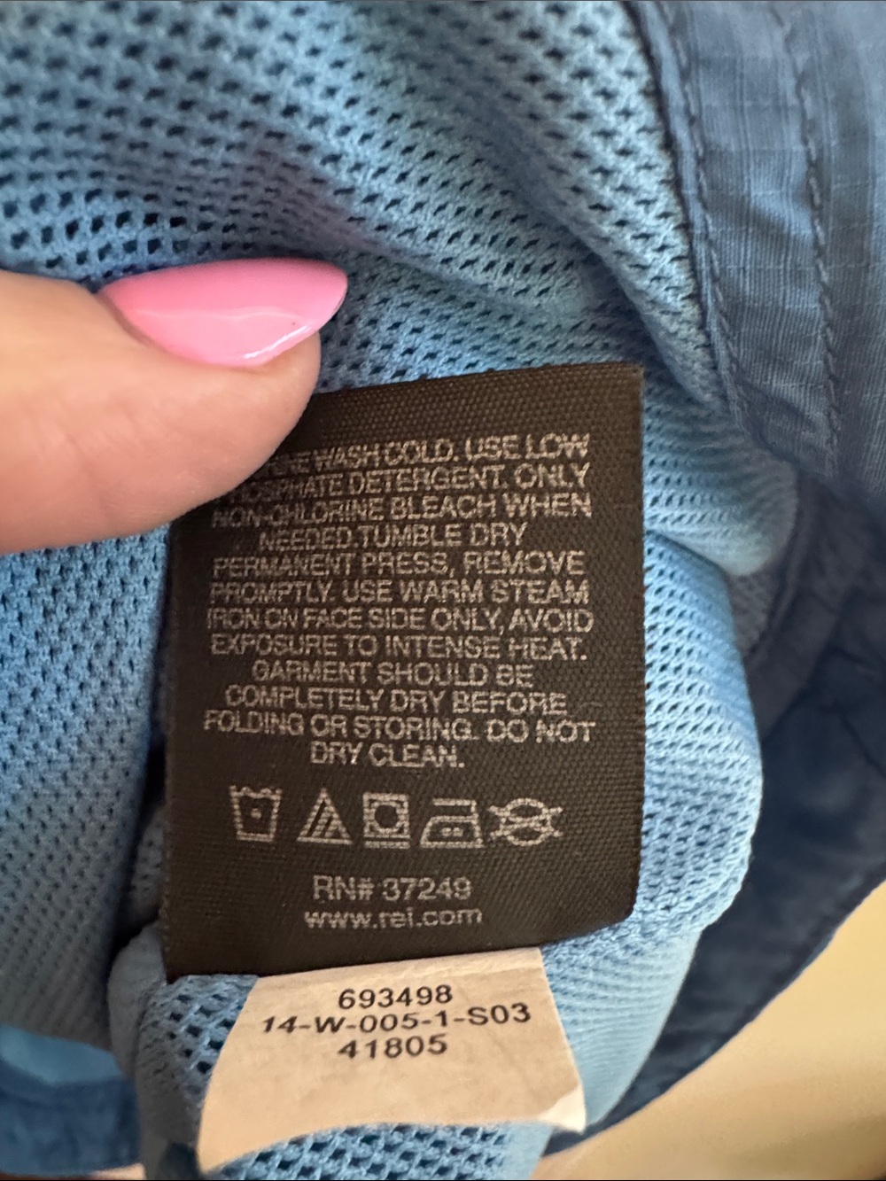 REI Women’s Windbreaker Jacket Blue Size Large - Picture 7 of 7